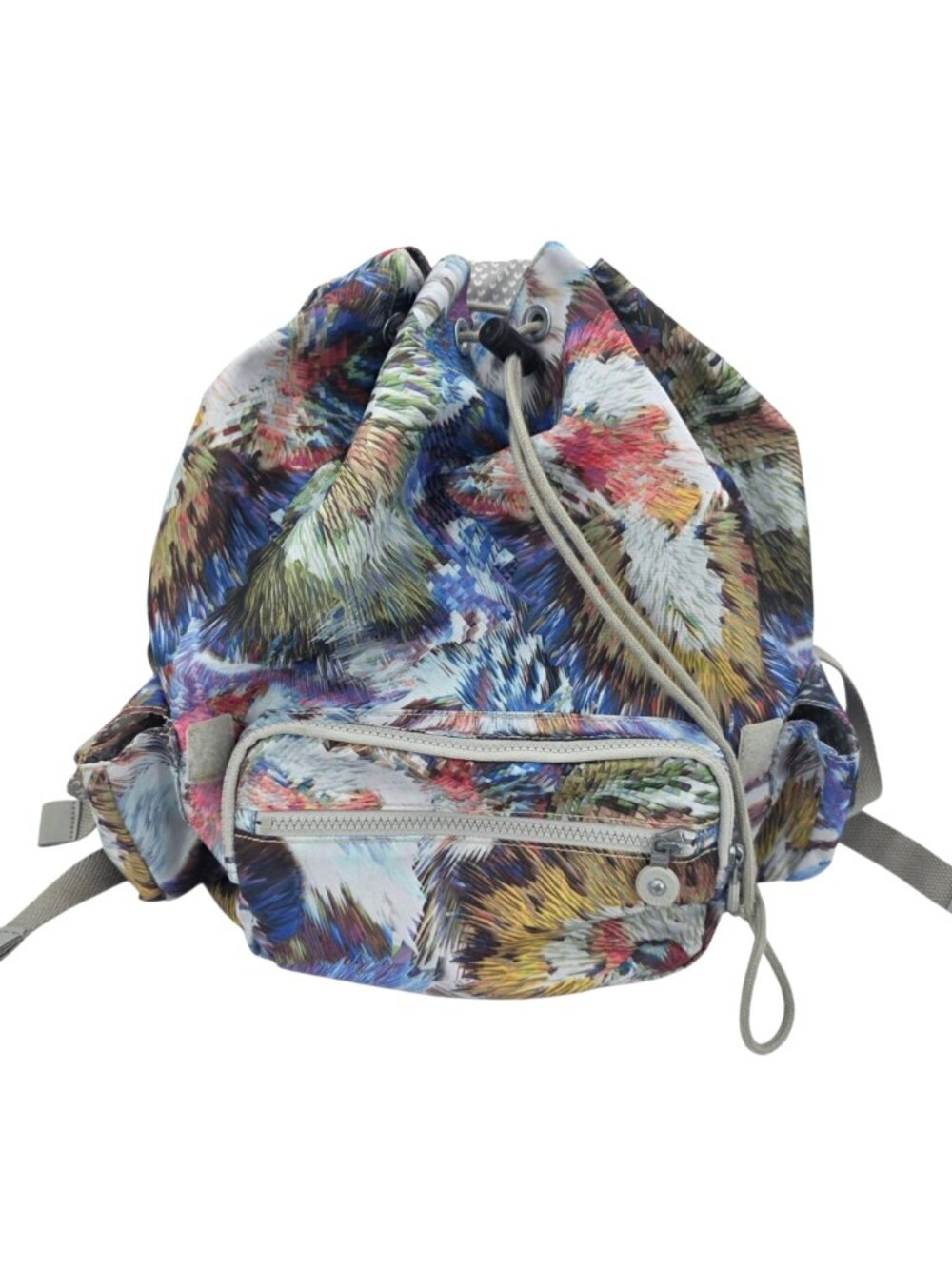 Kipling Joetsu Backpack Multicolor Abstract Pattern Multi Pocket - Picture 5 of 11